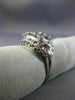 ANTIQUE WIDE .50CT DIAMOND PLATINUM 3D FILIGREE WEDDING ANNIVERSARY RING #26220
