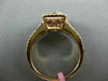 ESTATE LARGE 1.13CT ROUND & BAGUETTE DIAMOND 18KT ROSE GOLD HALO ENGAGEMENT RING