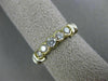 ANTIQUE .60CT DIAMOND 14K WHITE & YELLOW GOLD 3D WEDDING ANNIVERSARY RING #19611