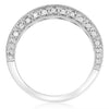 ESTATE .33CT DIAMOND 14KT WHITE GOLD CLASSIC FILIGREE MILGRAIN ANNIVERSARY RING