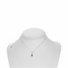 ESTATE .72CT DIAMOND & AAA SAPPHIRE 18K WHITE GOLD PEAR SHAPE FILIGREE NECKLACE