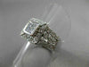 ESTATE LARGE .80CT DIAMOND 18KT WHITE GOLD INVISIBLE SQUARE COCKTAIL RING #21139