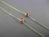 ESTATE 14KT YELLOW GOLD AAA ROUND BEZEL MULTI GEMSTONE BY THE YARD NECKLACE