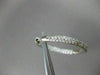 ESTATE LARGE 3.75CT DIAMOND INSIDE OUTSIDE HOOPS 14KT WHITE GOLD EARRINGS #1816