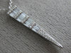 ESTATE .38CT DIAMOND 14KT WHITE GOLD CLASSIC TRIANGULAR ANCHOR FLOATING PENDANT
