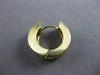 ESTATE 1.0CT DIAMOND 14KT YELLOW GOLD 3D CLASSIC TWO ROW HUGGIE EARRINGS #5319