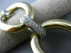 ESTATE WIDE LONG 1.50CT DIAMOND 14K WHITE & YELLOW GOLD 3D CLASSIC OVAL BRACELET