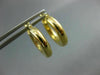 ESTATE SMALL 14KT YELLOW GOLD 3D CLASSIC HOOP EARRINGS #25146