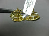 ESTATE LARGE 1.80CT DIAMOND & SAPPHIRE 14KT YELLOW GOLD 3D CRISS CROSS EARRINGS