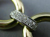 ESTATE WIDE LONG 1.50CT DIAMOND 14K WHITE & YELLOW GOLD 3D CLASSIC OVAL BRACELET