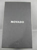 MOVADO PORTICO STAINLESS STEEL BLACK FACE SWISS MOVEMENT MENS WATCH #23418