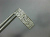LARGE 1.56CT DIAMOND 14KT WHITE GOLD 3D PRINCESS INVISIBLE HUGGIE EARRINGS #1674
