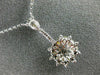 ESTATE 1.97CT WHITE & FANCY YELLOW DIAMOND 18KT WHITE & YELLOW GOLD 3D NECKLACE