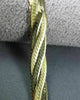 ESTATE WIDE 14KT YELLOW GOLD ITALIAN DOUBLE ROPE DIAMOND CUT BRACELET #23316