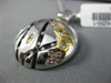 .84CT WHITE & FANCY YELLOW DIAMOND & ENAMEL 18K TRI COLOR GOLD 3D FLOWER PENDANT