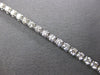 ESTATE 2.80CT DIAMOND 14KT WHITE GOLD 3D 2.5MM CLASSIC TENNIS BRACELET