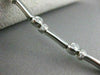 ESTATE 1.53CTW DIAMOND 18KT WHITE GOLD BEZEL LINK TENNIS BRACELET STUNNING #1470