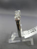 ESTATE 1.95CT ROUND & BAGUETTE DIAMOND 14K WHITE GOLD 3D ANNIVERSARY RING #20670