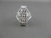 ANTIQUE .45CT OLD MINE DIAMOND PLATINUM 3 STONE FILIGREE ENGAGEMENT RING #20968