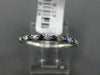 .41CT DIAMOND & AAA SAPPHIRE 14KT WHITE GOLD 3D SEMI ETERNITY ANNIVERSARY RING