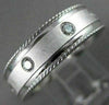 ESTATE WIDE .40CT DIAMOND 14K WHITE GOLD ETOILE ETERNITY SOLID MENS RING #19670
