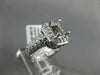 ESTATE WIDE .75CT DIAMOND 14KT WHITE GOLD EMERALD CUT SEMI MOUNT ENGAEGMENT RING