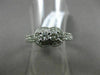 ESTATE .54CT DIAMOND 14KT WHITE GOLD 3D 2 STONE HALO FILIGREE MILGRAIN LOVE RING