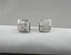 ESTATE 14KT GOLD .50CT PRINCESS DIAMOND STUD EARRINGS F-G VS SIMPLY THE BEST!