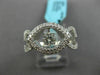 ESTATE WIDE .64CT DIAMOND 18KT WHITE GOLD SOLITAIRE ETOILE FRIENDSHIP LOVE RING