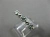 ESTATE .64CT DIAMOND 14KT WHITE GOLD 3D ETOILE ETERNITY WEDDING ANNIVERSARY RING