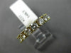 ESTATE 1.15CT DIAMOND 14KT YELLOW GOLD 3D 7 STONE WEDDING ANNIVERSARY RING #221
