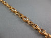 LONG 4.15CT DIAMOND & AAA MORGANITE 14K ROSE GOLD 3D OVAL X LOVE TENNIS BRACELET