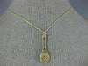 ESTATE 14KT YELLOW GOLD 3D CLASSIC HANDCRAFTED TENNIS RACKET FUN PENDANT #25061