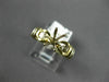 ESTATE .35CT DIAMOND 14KT 2 TONE GOLD BAGUETTE SEMI MOUNT ENGAGEMENT RING #22412