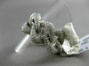 ESTATE WIDE 3.0CT DIAMOND 14KT WHITE GOLD 3D HANDCRAFTED FLEXIBLE LOVE KNOT RING