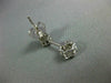 ESTATE 1.06CT DIAMOND 14KT WHITE GOLD 3D DOUBLE FLOWER HANGING EARRINGS #155