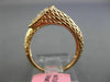 LARGE .27CT WHITE & PINK DIAMOND 18K WHITE & ROSE GOLD CRISS CROSS HAMMERED RING