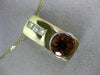 ESTATE LARGE 5.65CT DIAMOND & AAA CITRINE 14KT TWO TONE GOLD 3D PENDANT #14025
