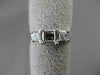 ESTATE .36CT DIAMOND 14KT WHITE GOLD 3 STONE SEMI MOUNT ENGAGEMENT RING #18608