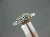 ESTATE .50CT DIAMOND 14KT WHITE GOLD 2 STONE SIDE BY SIDE FILIGREE MILGRAIN RING
