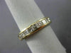 ESTATE .97CT PRINCESS DIAMOND 14KT YELLOW GOLD CHANNEL WEDDING ANNIVERSARY RING