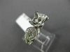 ESTATE .79CT DIAMOND 14KT WHITE GOLD 6 PRONG FILIGREE SEMI MOUNT ENGAGEMENT RING