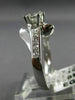 ESTATE WIDE EGL 1.31CT DIAMOND 18KT WHITE GOLD SOLITAIRE ENGAGEMENT RING #10992