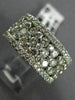 ESTATE WIDE 2.80CT DIAMOND 14K WHITE GOLD ETOILE WEDDING ANNIVERSARY RING #21820