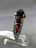 ESTATE 9.28CT DIAMOND & AAA GARNET 14K WHITE GOLD 3D PYRAMID COCKTAIL RING #2040