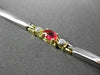 ESTATE 1.67CTW DIAMOND & AAA MULTI SAPPHIRE 14KT TWO TONE GOLD TENNIS BRACELET
