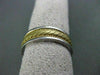 ESTATE WIDE 14KT W & Y GOLD FILIGREE ROPE DESIGN MENS WEDDING RING #ELVINA12