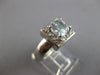 .48CT DIAMOND & AAA AQUAMARINE 14KT WHITE GOLD CUSHION & ROUND ENGAGEMENT RING