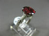 LARGE 2.69CT BAGUETTE DIAMOND & OVAL SPINEL TOURMALINE PLATINUM ENGAGEMENT RING