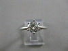 ESTATE 1 CARAT ROUND DIAMOND PLATINUM SOLITAIRE ENGAGEMENT RING H SI2 6MM #17177